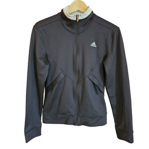 Adidas Women's Sweatshirt Full Zip Black Small